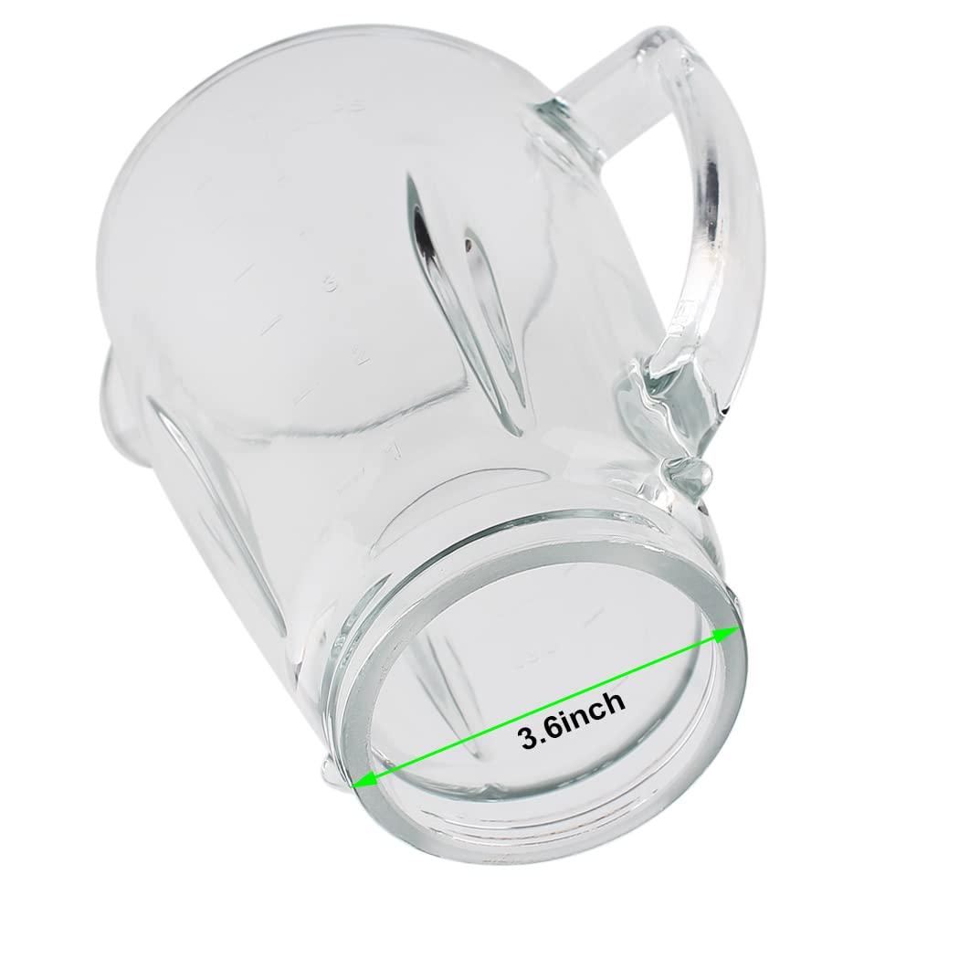 6-Cup Glass Jar Replacement Part 124461, Includes Lid, Compatible with Classic Series Blender