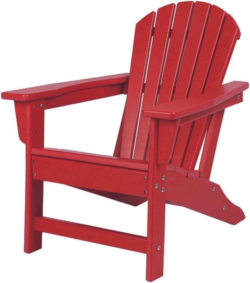 Ruby Red Plastic Child Adirondack Armchair