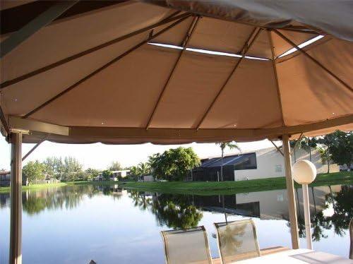 Beige Whisper 10' x 12' Two-Tiered Gazebo Replacement Canopy