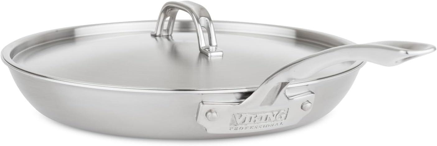 Viking 12" Stainless Steel Nonstick Fry Pan with Lid