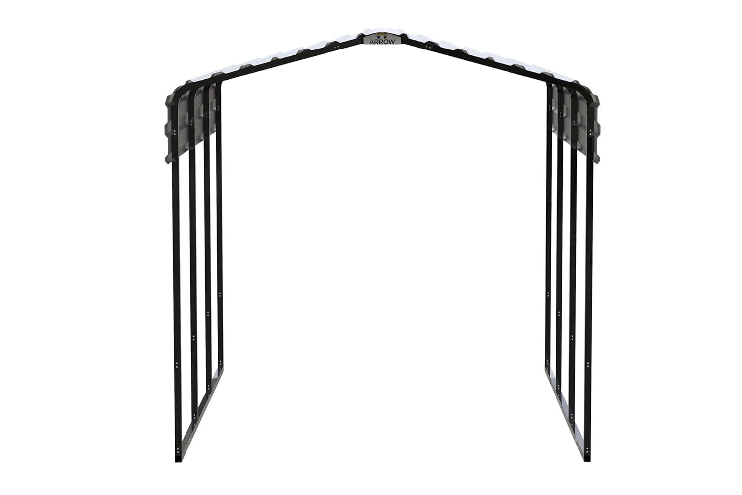 Arrow Arrow Galvanized Steel Carport, 10x15x9
