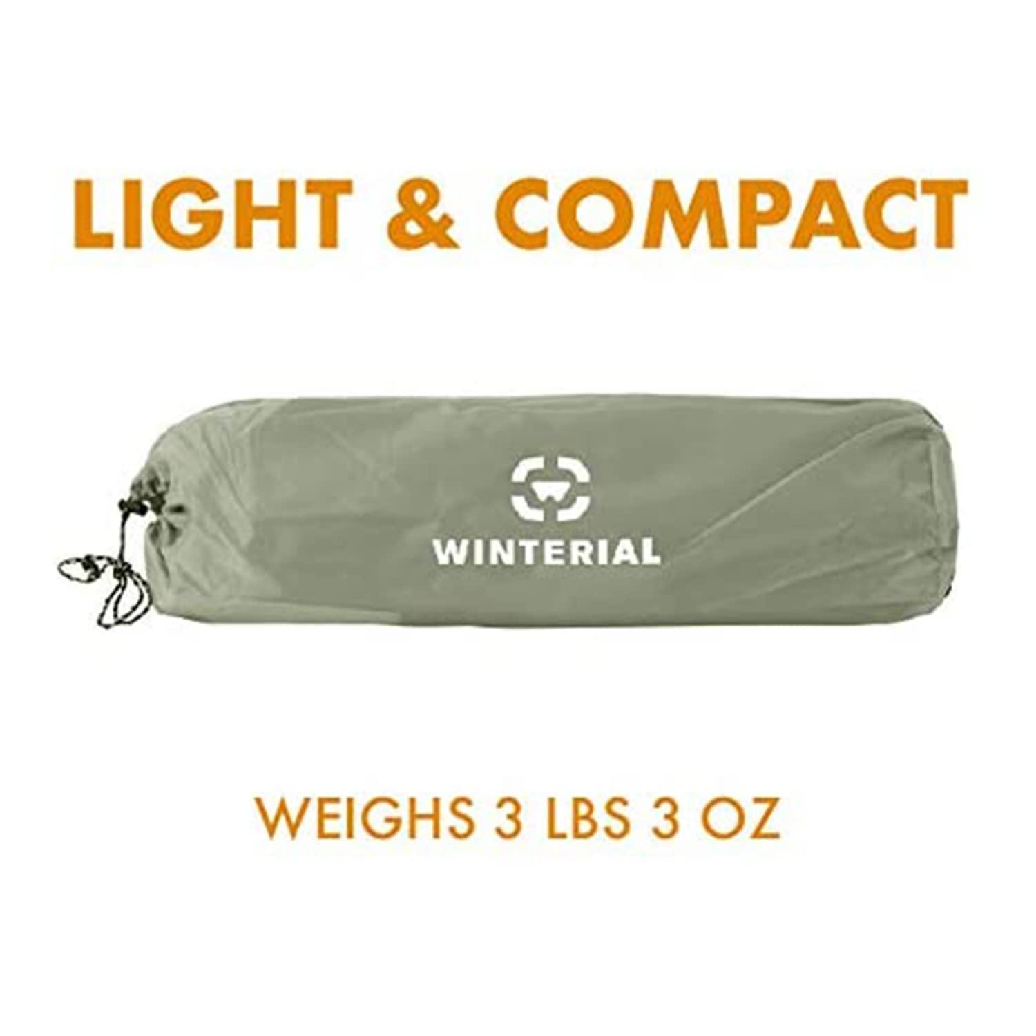 Winterial Camping Tent, 1/3/6 Person Lightweight Personal Bivy 1 to 6 Person Tent with Waterproof Tent Rainfly, Durable Stitched Tent for Camping, Beach, Backpacking, Hiking, and Festivals.