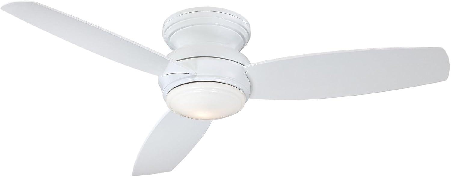 Minka Aire 52" Concept 3 - Blade Outdoor LED Propeller Ceiling Fan with Wall Control and Light Kit Included