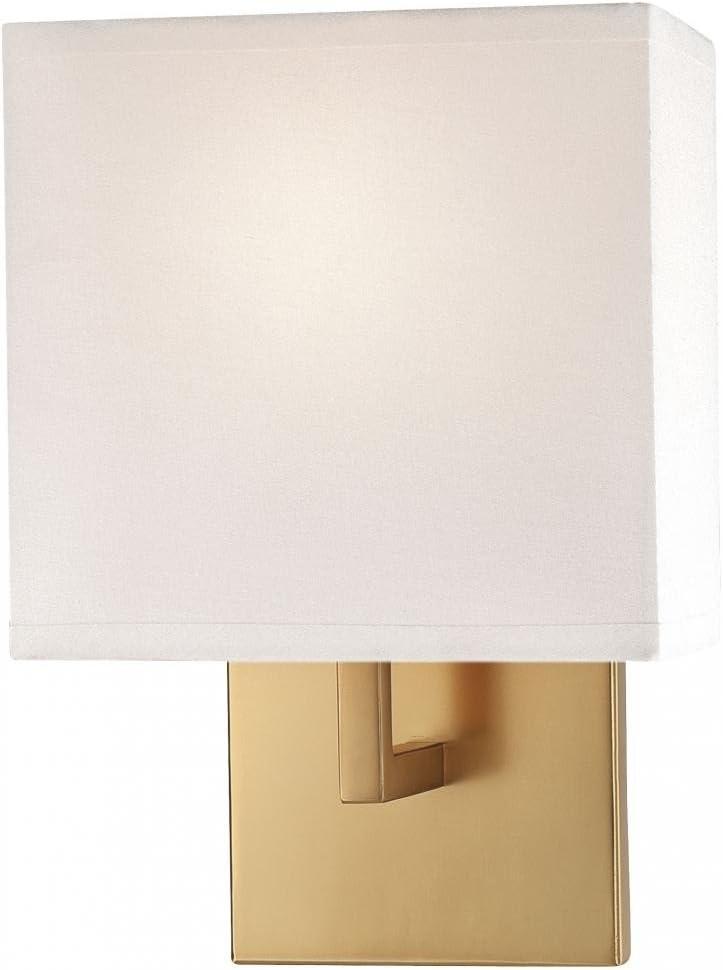 Honey Gold Dimmable Fabric Shade Wall Sconce