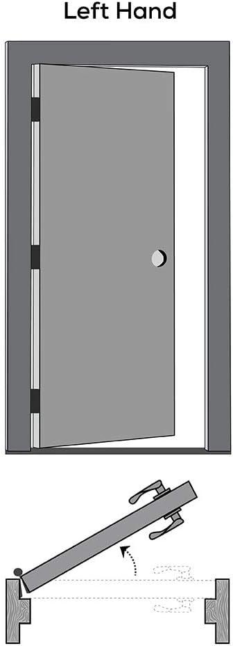 Unfinished Pine Wood 1 Lite Clear Glass Left-Hand Prehung Interior Door