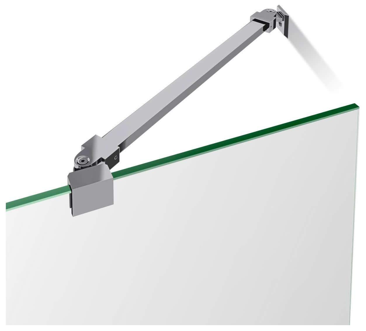 Aqua Ultra 57 "W x 58" H Semi-Frameless Tub Door with Return Panel