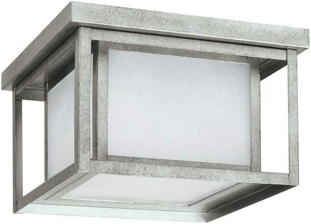 Vermont Seeded Square Outdoor Flush Mount