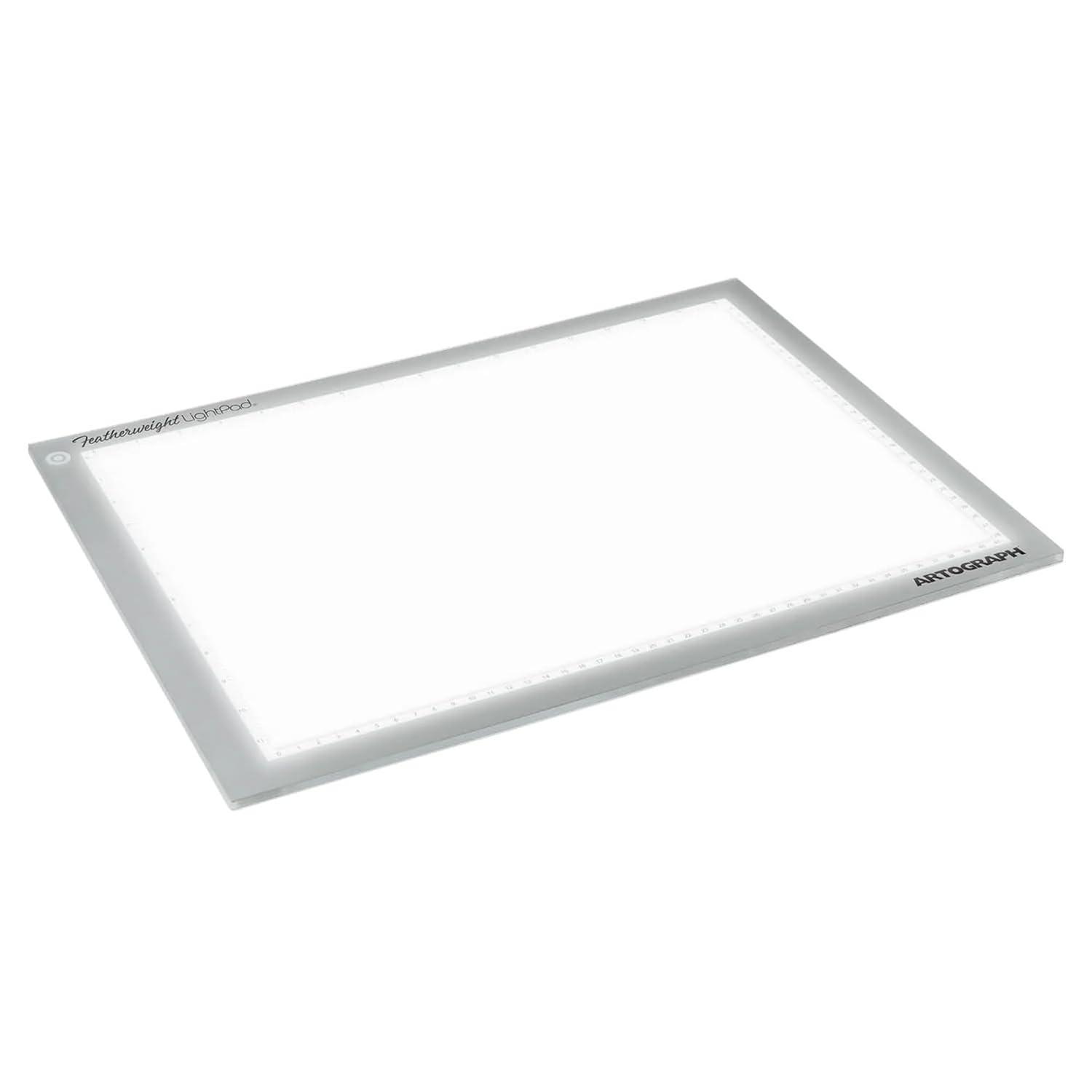 Artograph Featherweight Ultra Thin Lightpad, 12" x 17" Dimmable Slim LED Lightbox Drawing Board for Tracing, Crafting, and Drafting