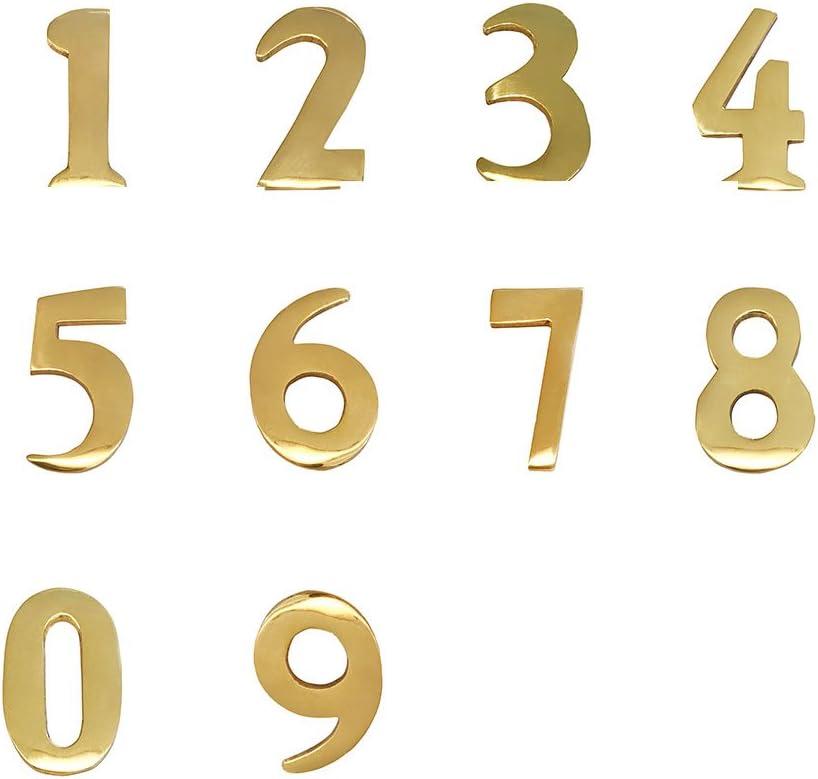 Williamsburg 2'' H Brass Self-Adhesive House Number