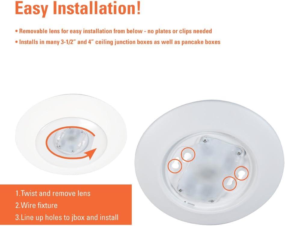 3.47'' Dimmable Air-Tight LED Retrofit Recessed Lighting Kit