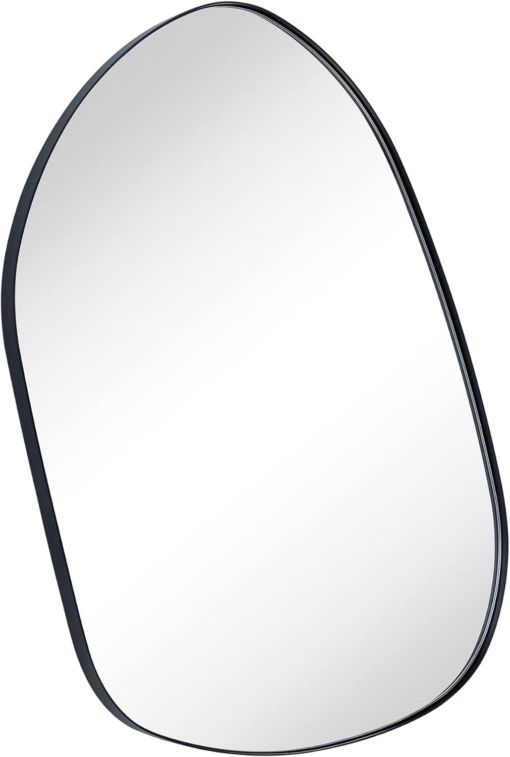 Bertlinde asymmetrical wall mirror irregular shaped mirror for living room, bathroom or entry