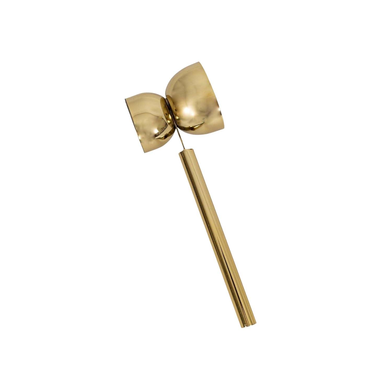 Elegant Brass 4-Piece Bar Tool Set with Strainer and Jigger