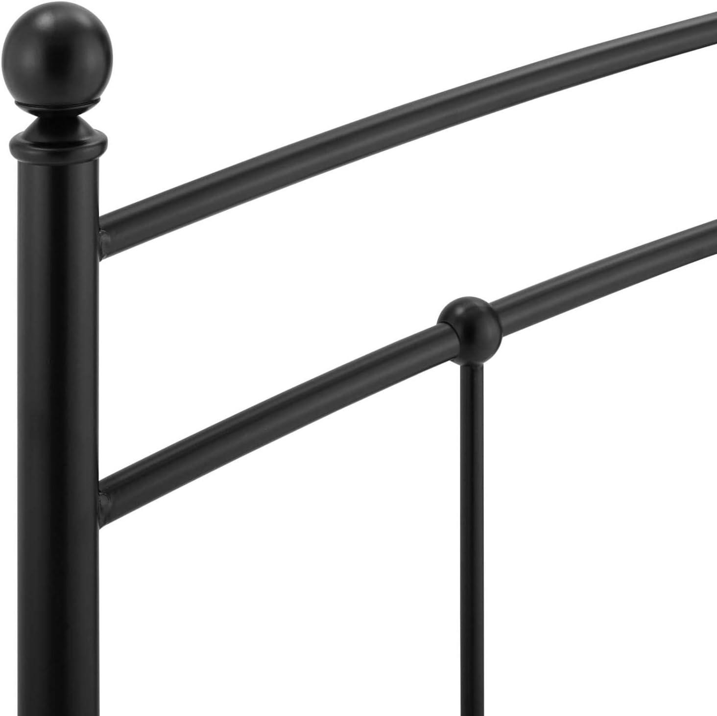Modway Abigail Queen Modern Style Powder Coated Iron Headboard in Black