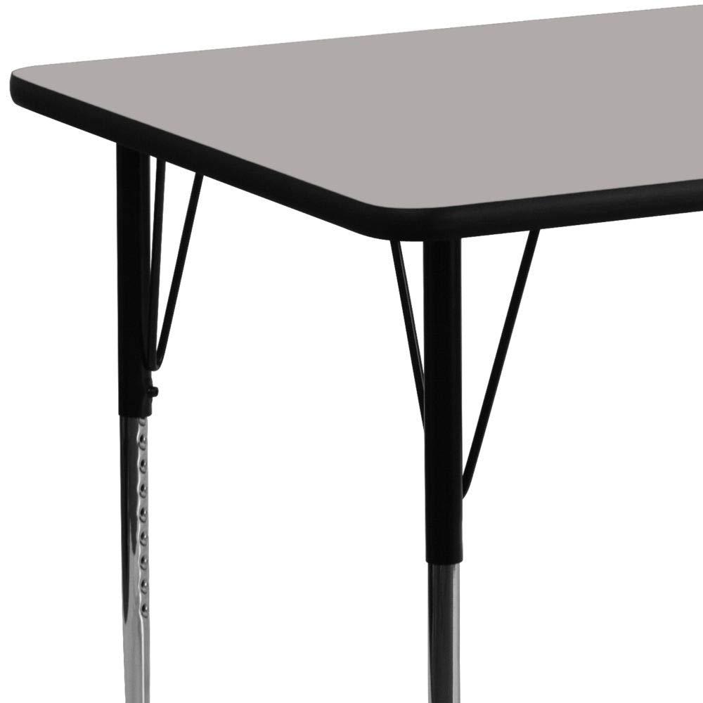 Goddard 24''W x 48''L Rectangular HP Laminate Activity Table - Adjustable Legs