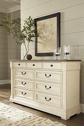 Bolanburg Dresser Antique White: 9-Drawer Storage, No Assembly - Signature Design by Ashley