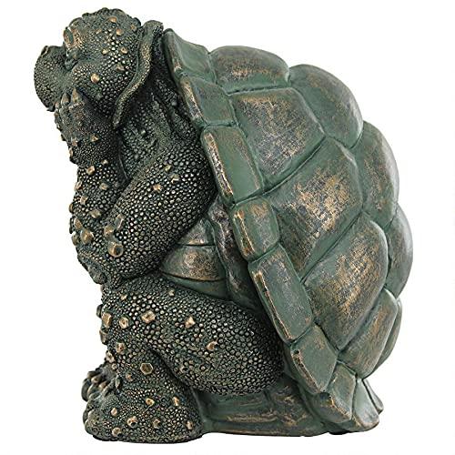 Design Toscano The Thinker Turtle Garden Statue