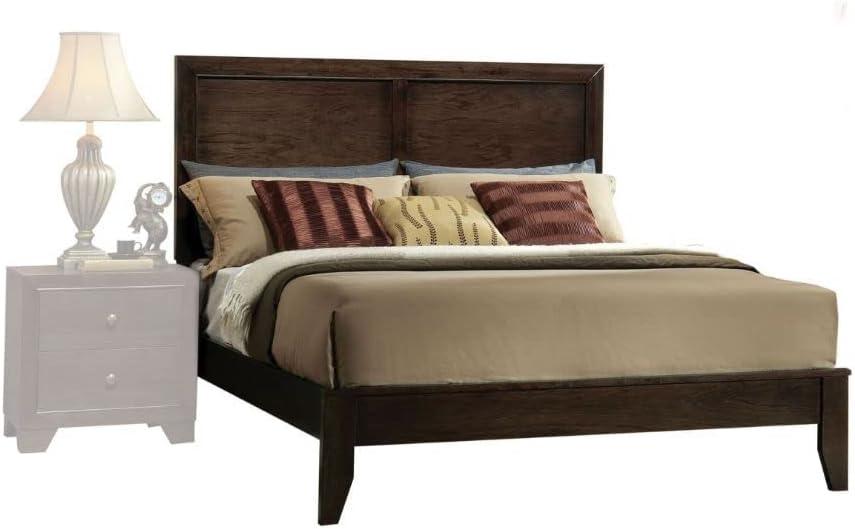 Acme Furniture Madison Queen Panel Bed in Espresso Rubberwood, Multiple Sizes