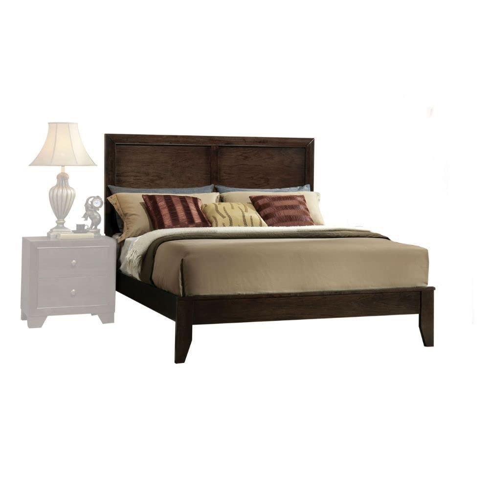 Acme Furniture Madison Queen Panel Bed in Espresso Rubberwood, Multiple Sizes
