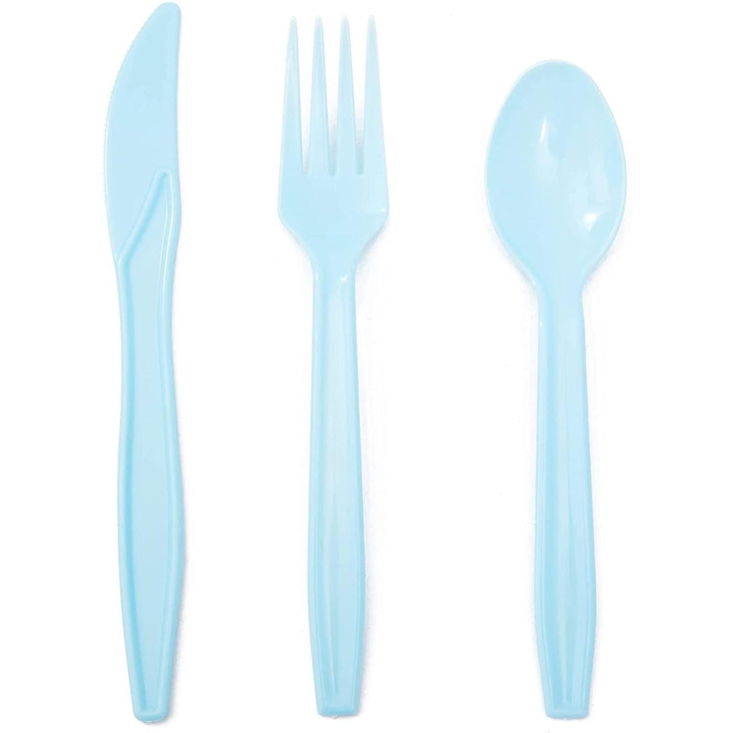 Juvale 144-Piece Serves 24 Cloud Themed Party Supplies - Disposable Plates, Napkins, Cups & Cutlery