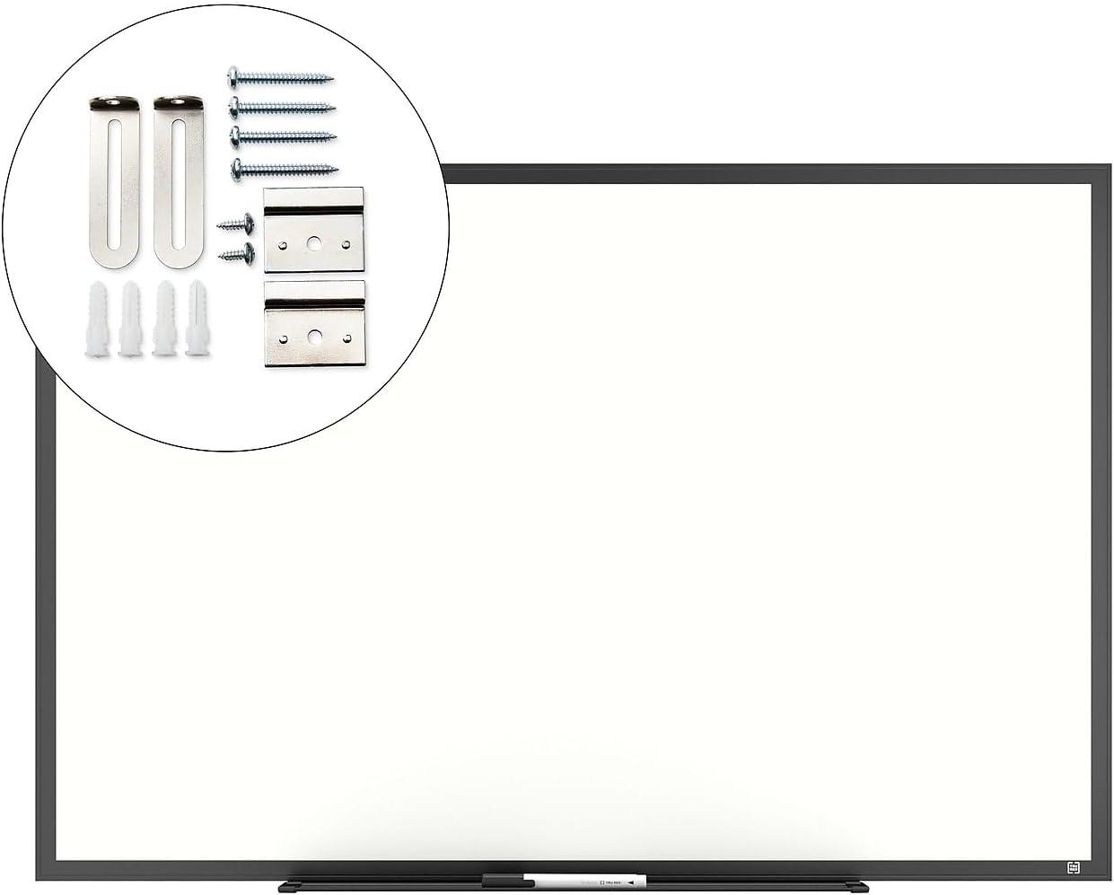 TRU RED Melamine Dry Erase Board Black Frame 3' x 2' (TR59366)