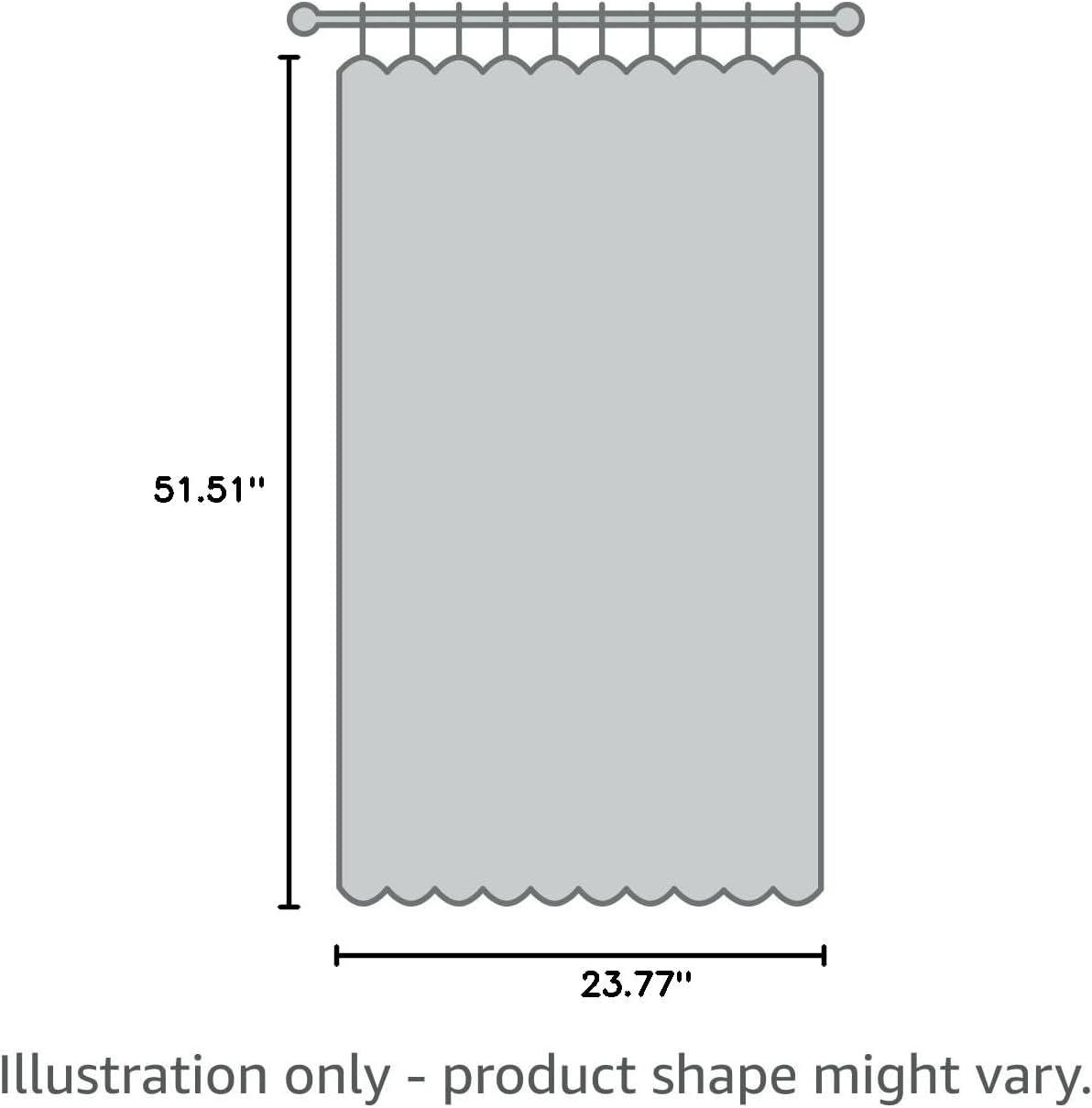 DriftAway Freda Jacobean Floral Linen Blend Blackout Thermal Insulated Energy Saving Privacy Window Curtain Valance Rod Pocket 2 Layers