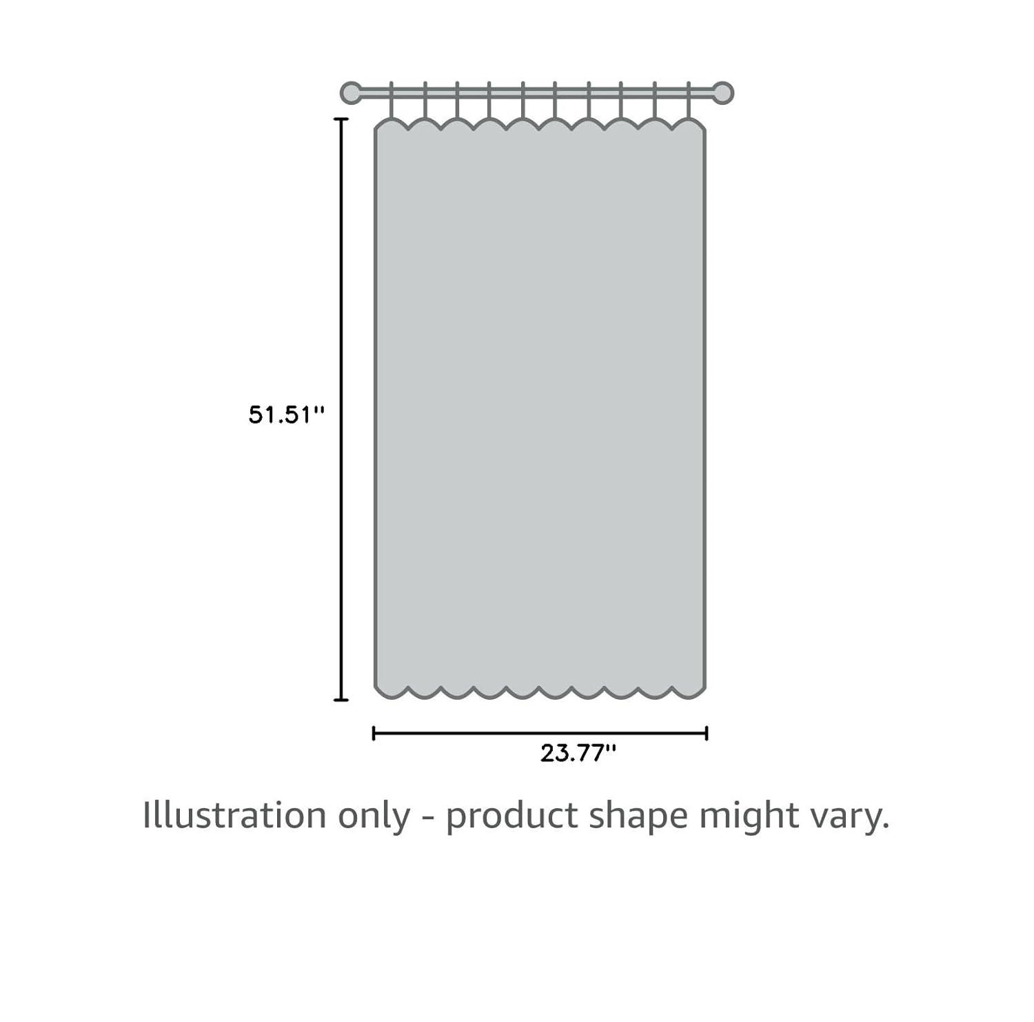 DriftAway Freda Jacobean Floral Linen Blend Blackout Thermal Insulated Energy Saving Privacy Window Curtain Valance Rod Pocket 2 Layers