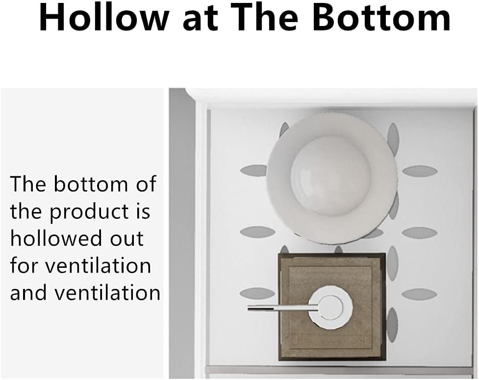 Compact White Plastic Makeup Desk Organizer with Drawers
