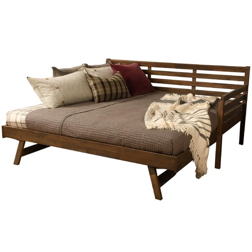 Kodiak Furniture Twin to King Size Daybed in Wood in Rustic Walnut