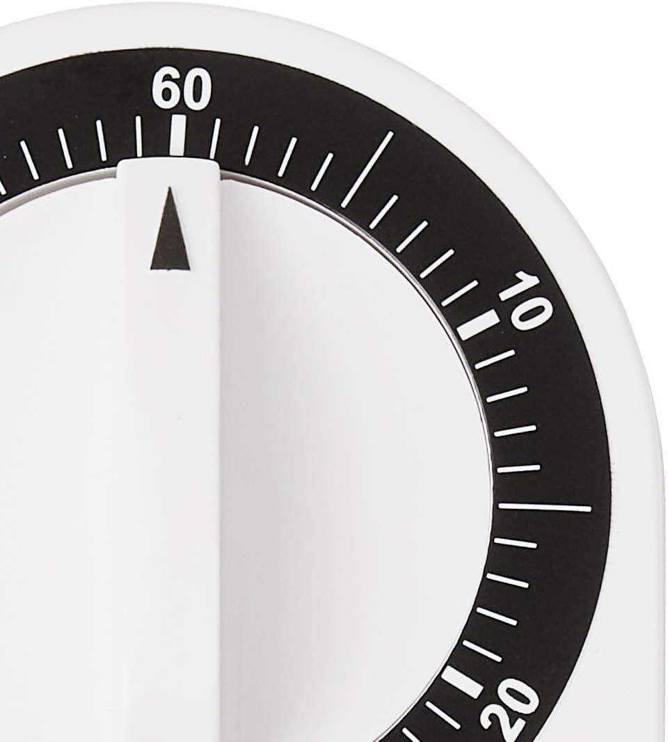 CDN 60-Minute Mechanical Cooking Timer, 2 1/2", White
