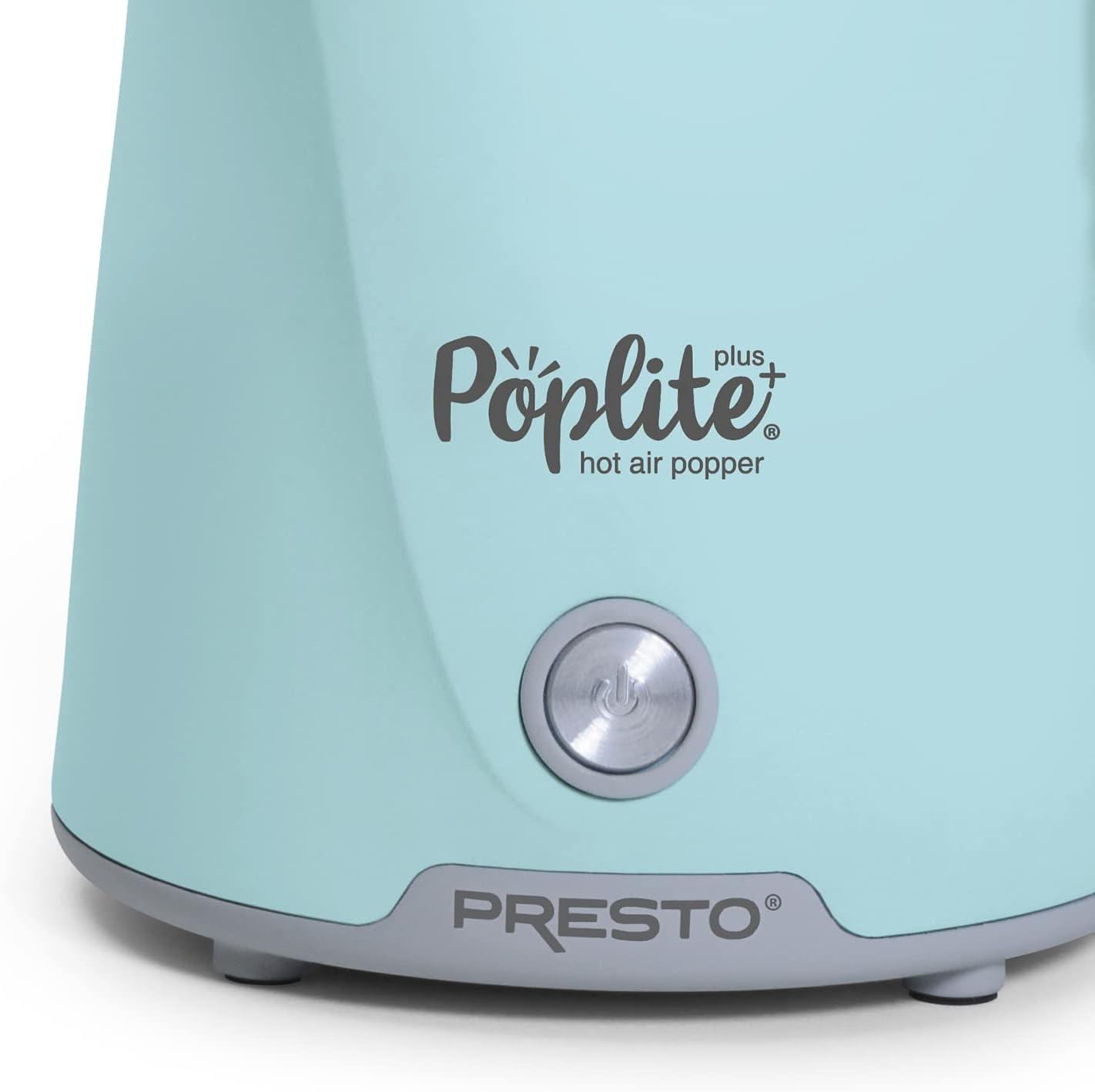 Presto Poplite Plus Hot Air Popper Blue Hot Air Electric Popcorn Popper