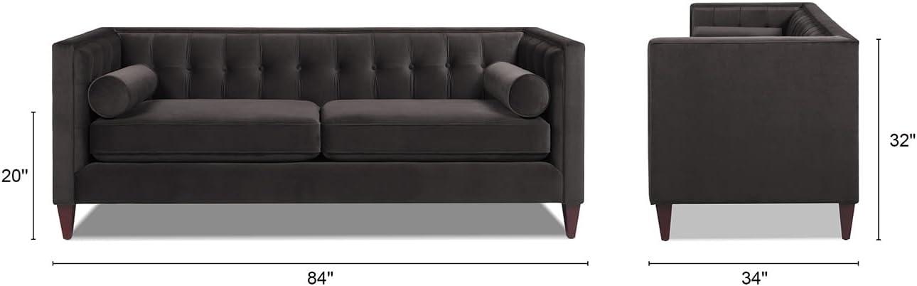 Jennifer Taylor Home Jack 84" Modern Tuxedo Tufted Sofa