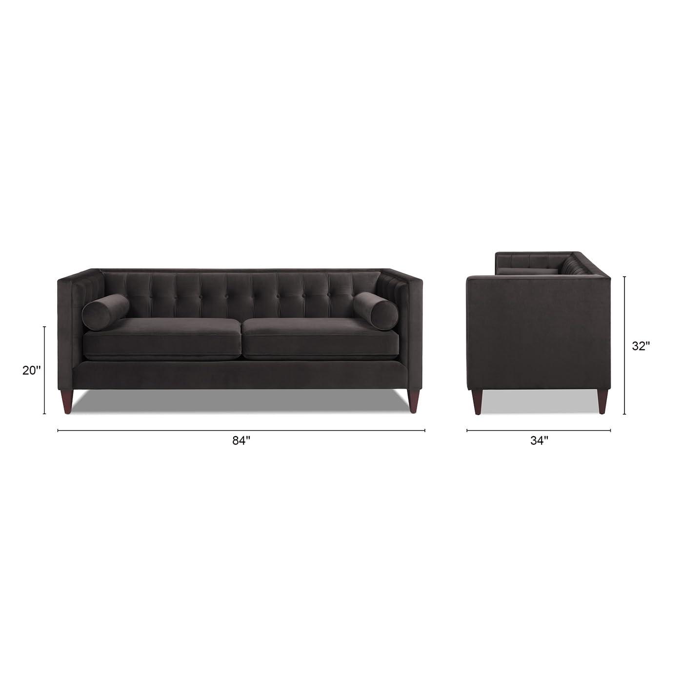 Jennifer Taylor Home Jack 84" Modern Tuxedo Tufted Sofa