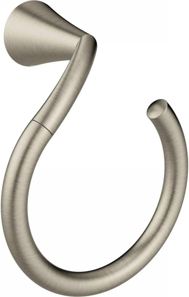 Brushed Nickel Modern Wall Mounted Towel Ring