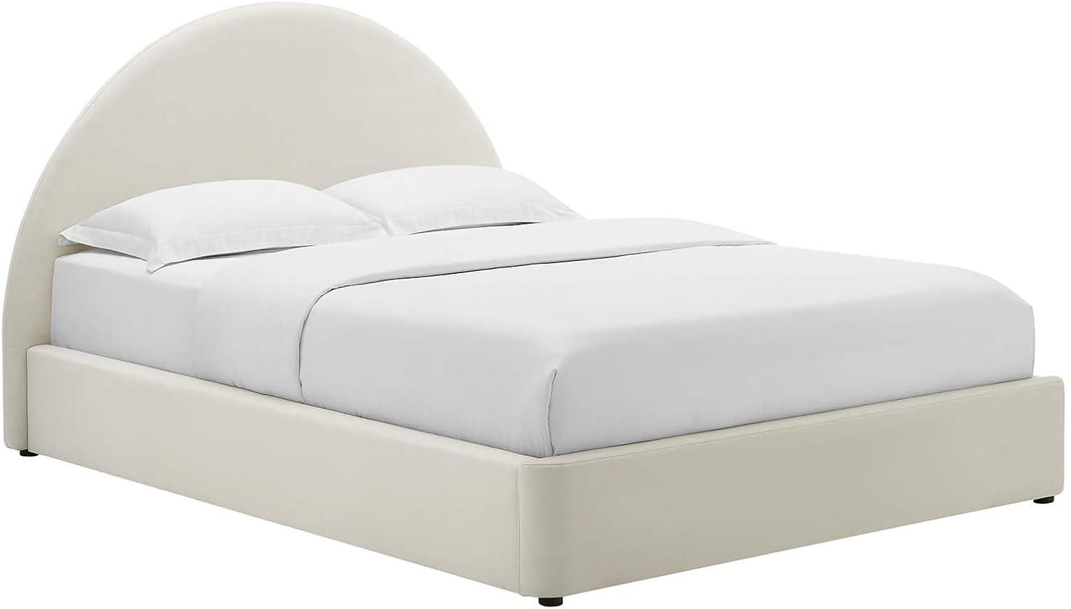 Modway Resort Performance Velvet Arched Round Platform Bed
