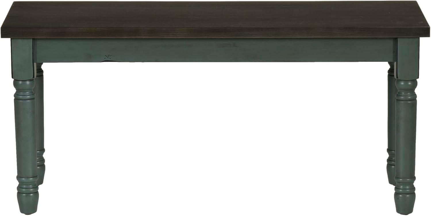 Ivor 40" Two Tone Solid Wood Farmhouse Dining Bench