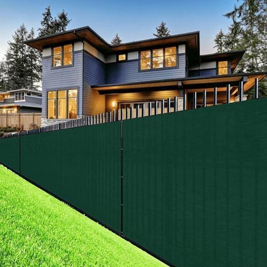 Xpose Safety Heavy Duty Privacy Screen Fence - 6’ x 50’ Green - 90% Visibility and UV Blocking - Easy Installation, Breathable Mesh for Yard, Garden, Greenhouse, Plant Nursery, Pet Kennel, Dog Run