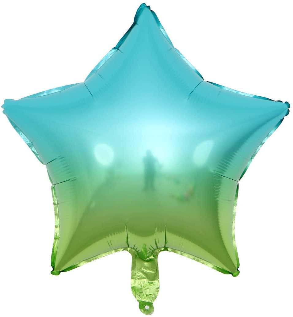 18 Assorted Gradient Color Star Shaped Balloons 6 Kinds of Rainbow Party Foil Balloons,Foil Balloon for Party Decoration.(Mixed, 18inch)…