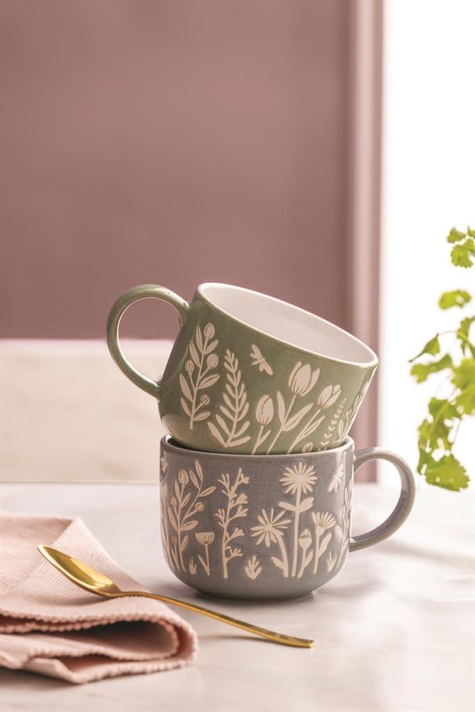 Mason Cash In the Meadow 13.5oz Mug | Green Tulip