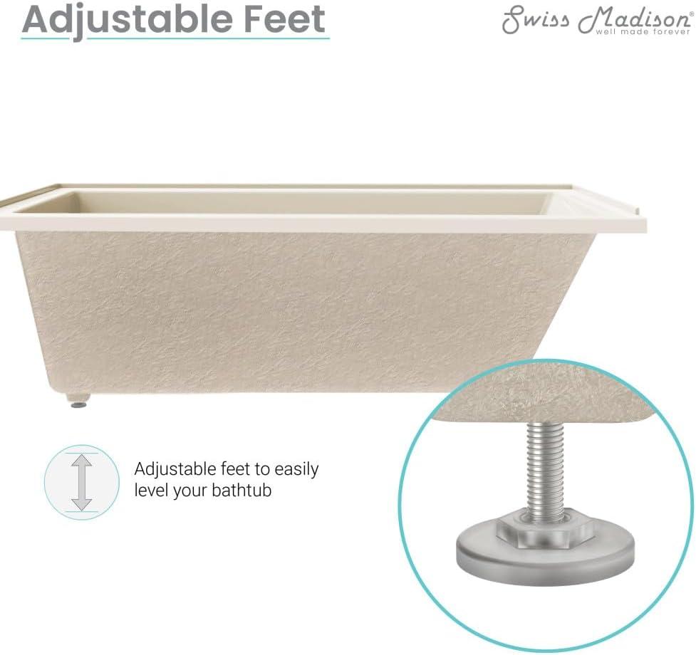 Voltaire 60" x 30" Alcove Bathtub