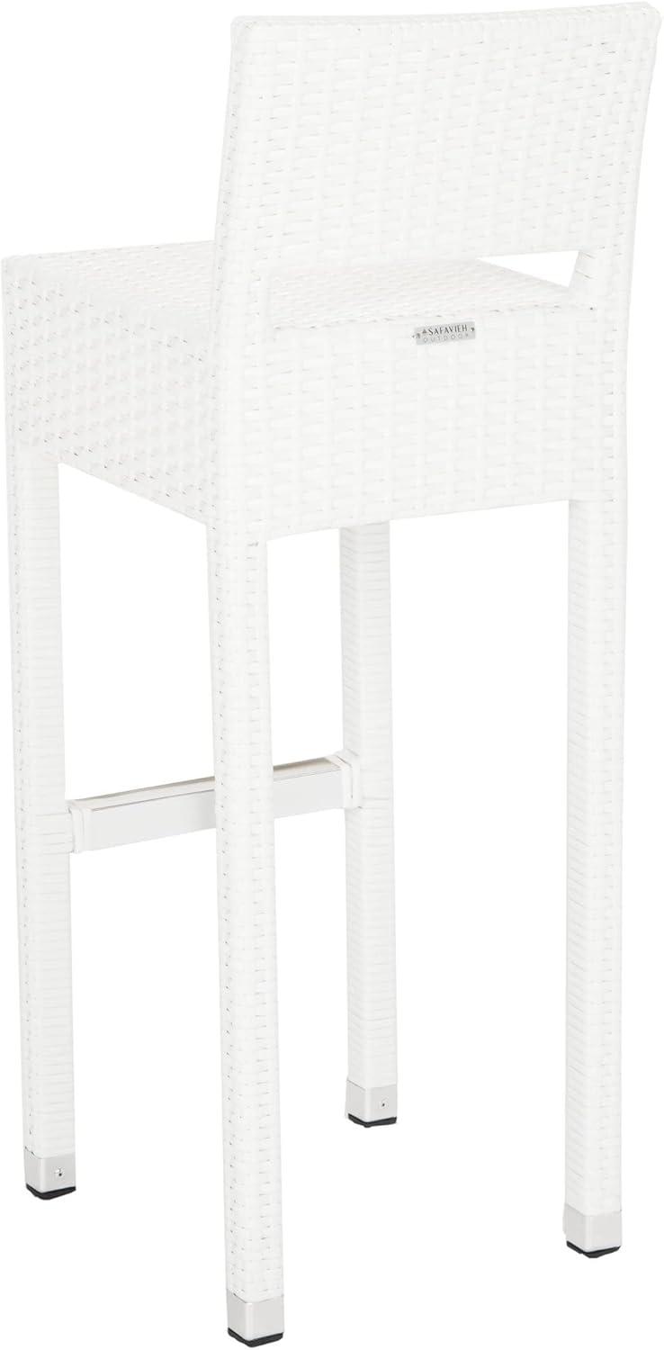 Landry Barstool - Indoor/Outdoor - FOX5212 - White - Safavieh