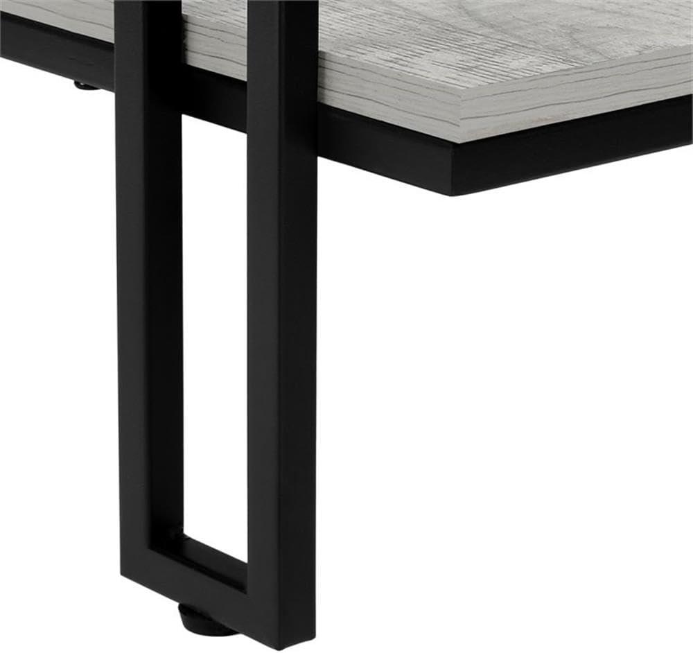 Monarch Specialties ACCENT TABLE - 48"L / GREY / BLACK METAL HALL CONSOLE