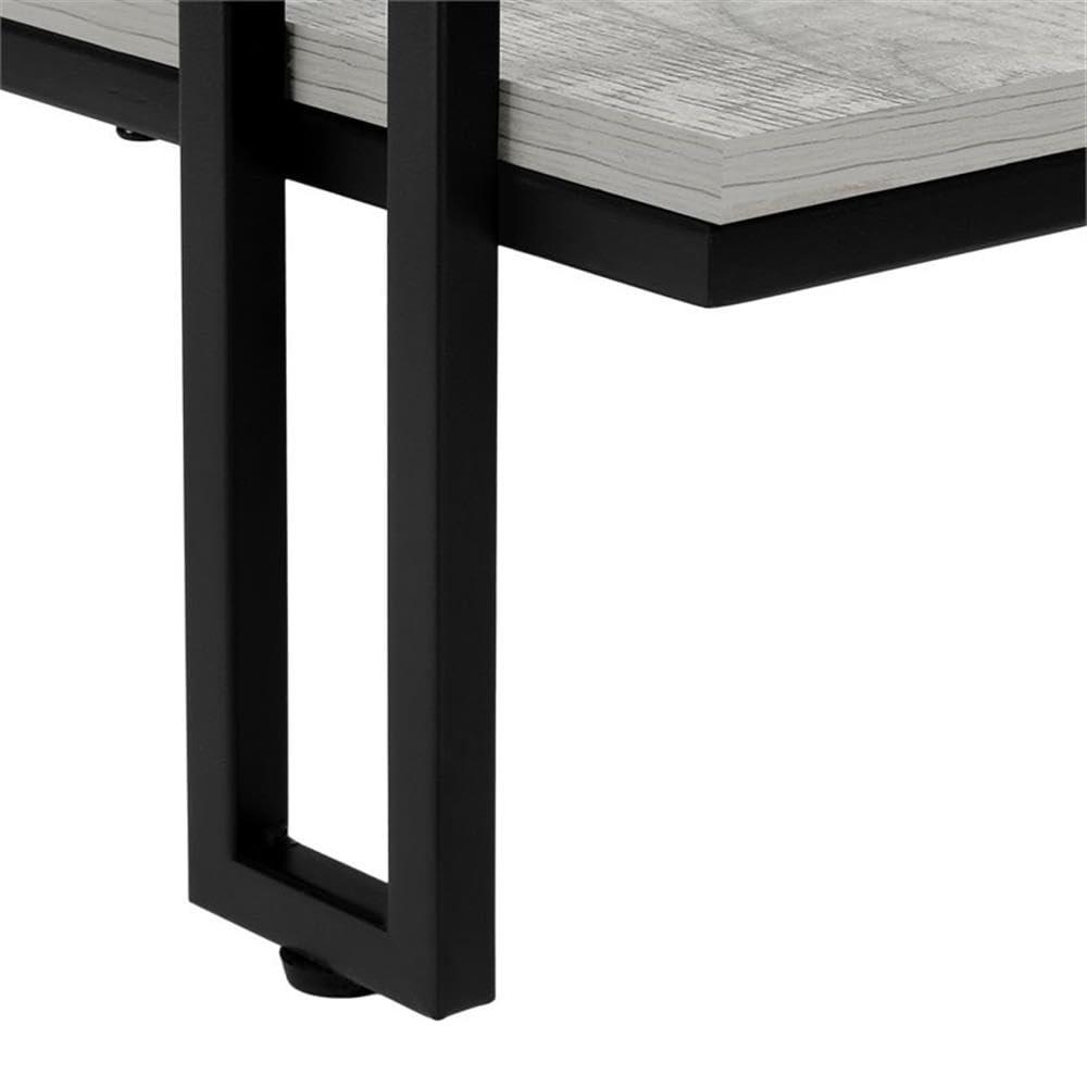 Monarch Specialties ACCENT TABLE - 48"L / GREY / BLACK METAL HALL CONSOLE