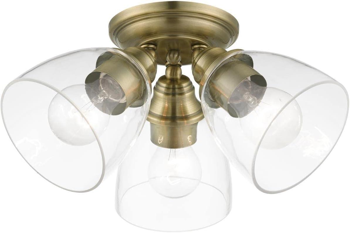 Gunnbjorn 3-Light 14.25" Semi Flush Mount