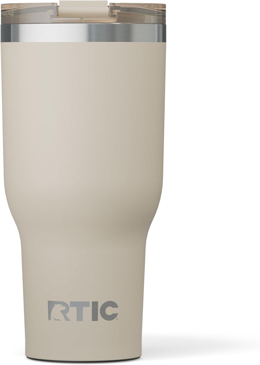 RTIC 40 oz Ceramic Lined Insulated Essential Tumbler, Leak-Resistant Lid, Navy