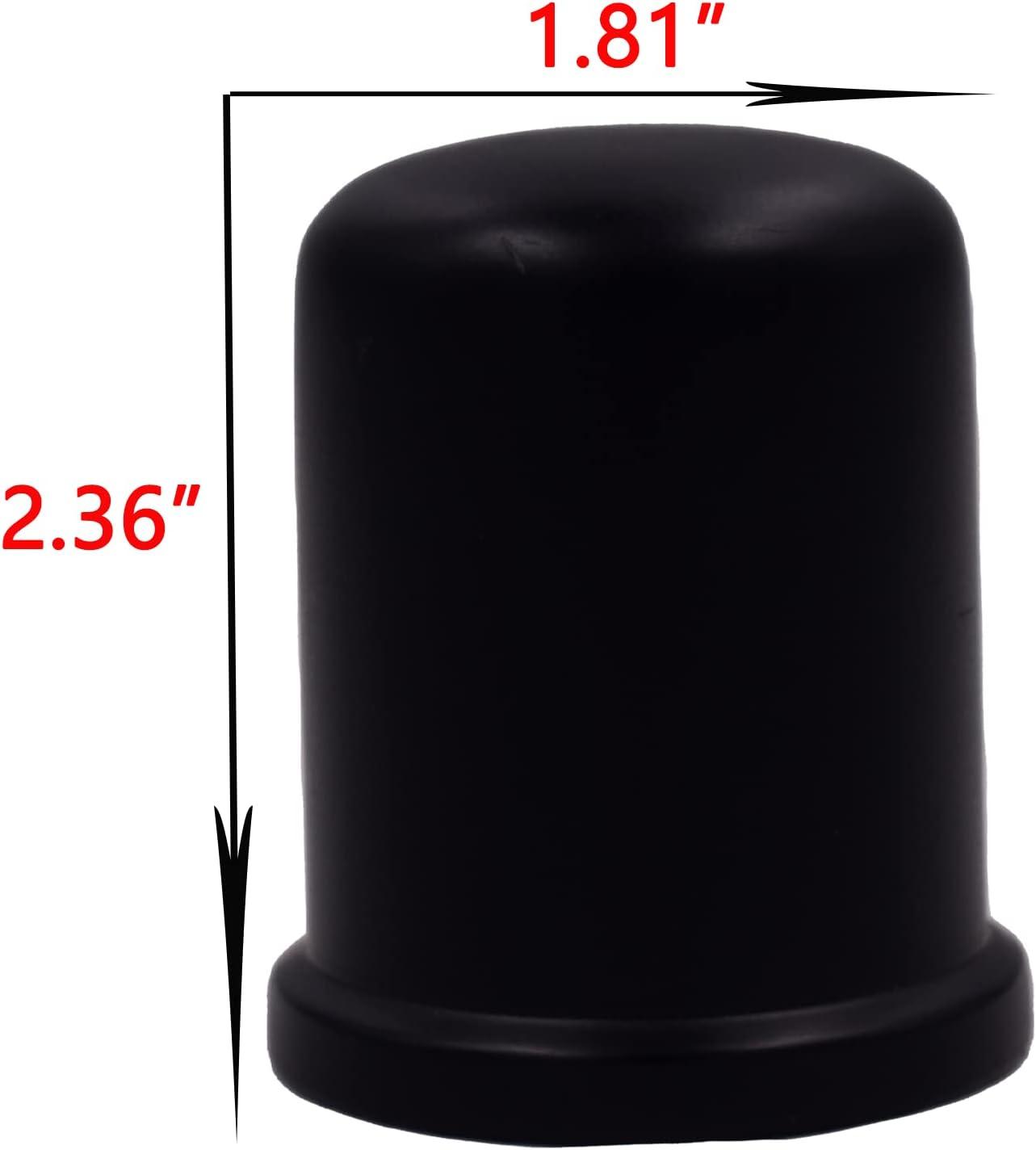 Westbrass D201-1-62 1-3/4" x 2-3/4" Solid Brass Air Gap Cap Only, Skirted, Matte Black