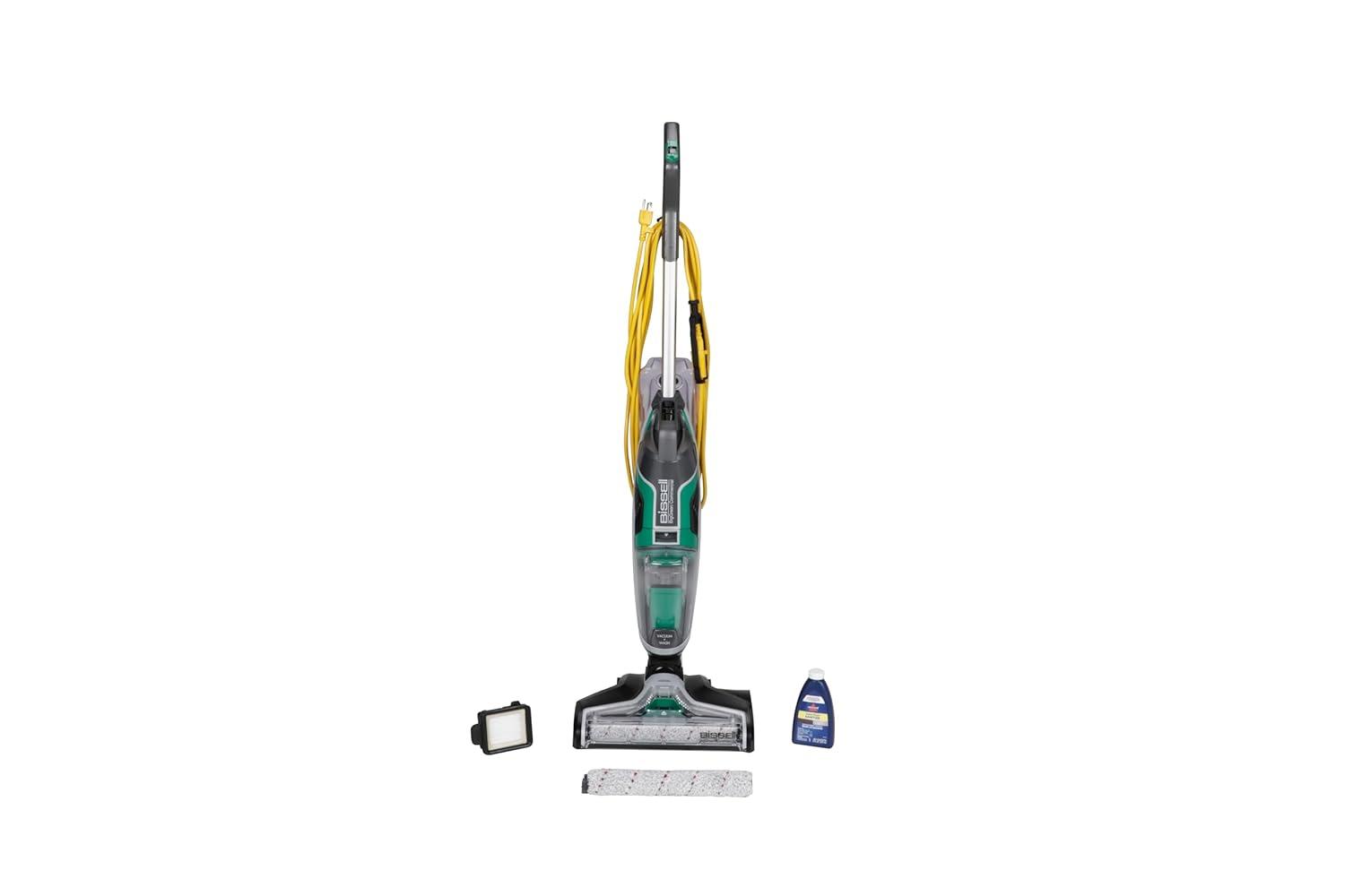 Bissell Commercial Floor Wash 13.5 Inch Combo Wet & Dry Hard Floor Washer/Scrubber & Vacuum BGFW13 + Accessories