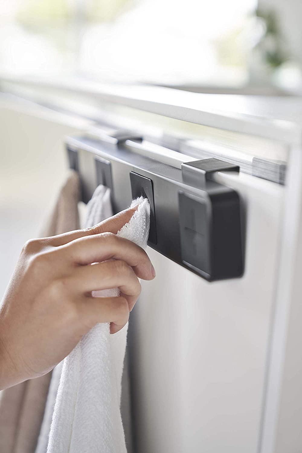 Yamazaki Home Yamazaki Home Self Adhesive Towel Holder, Plastic, No Assembly Req. 5198