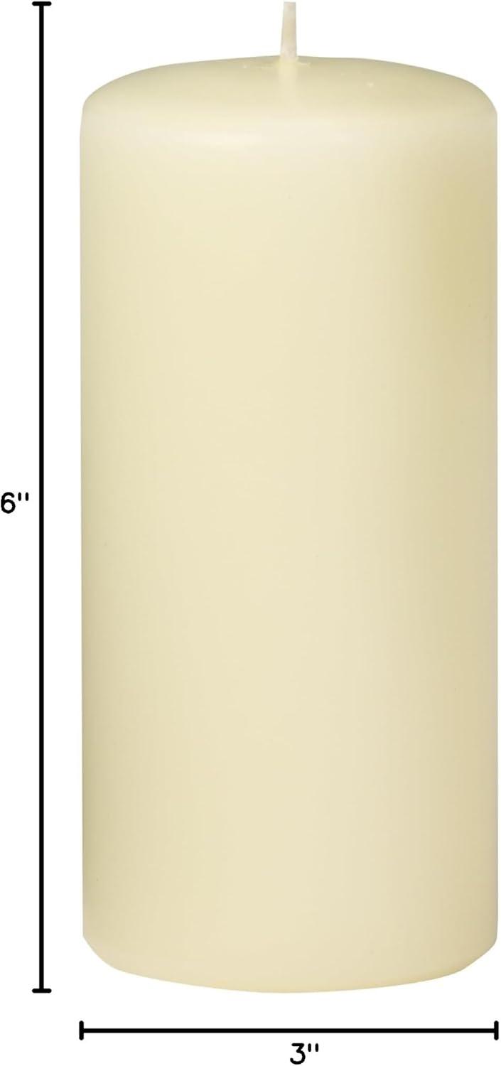 Ivory Unscented Wax Pillar Candle 3 x 3 Inch