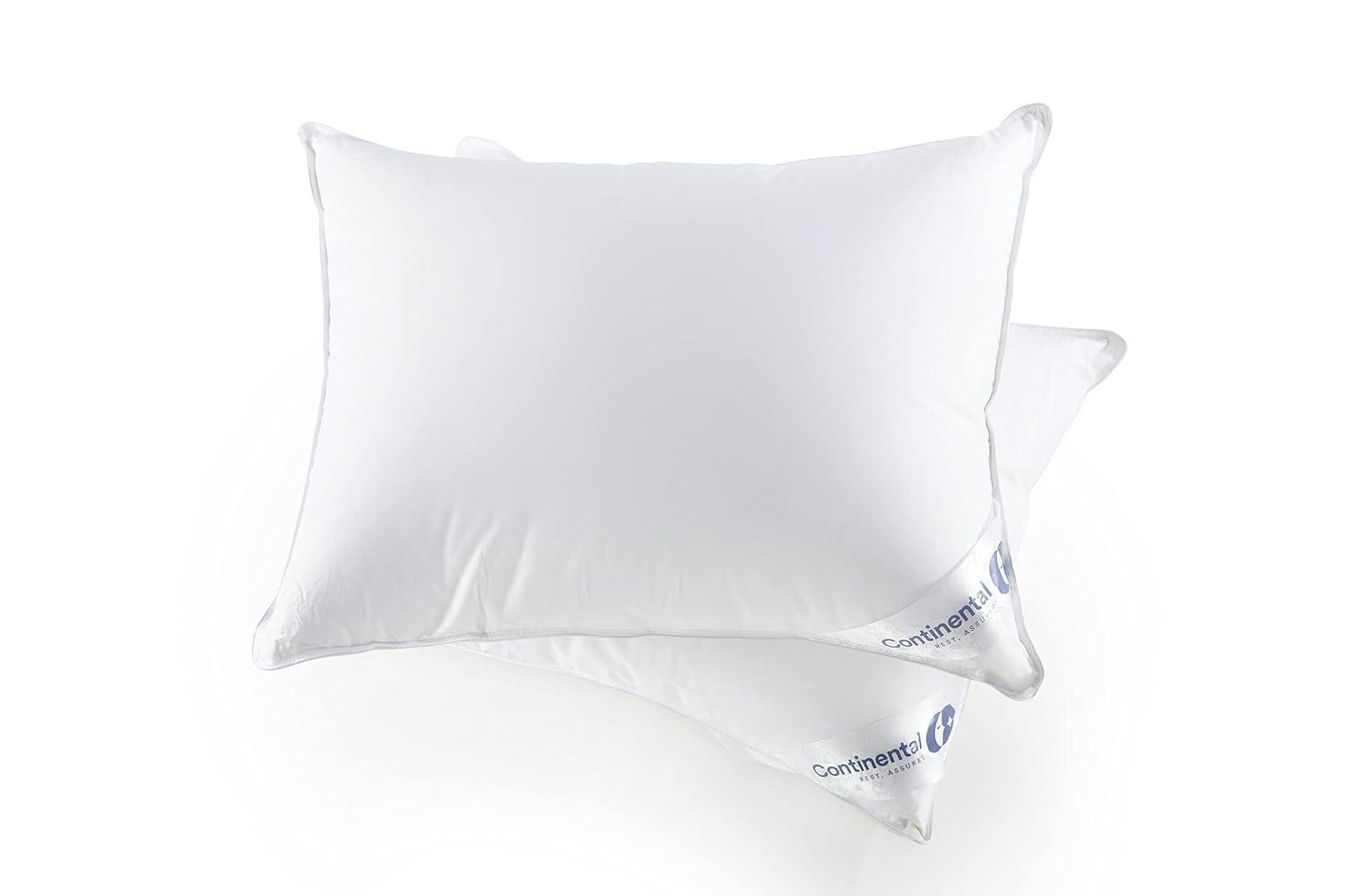 ContinentalBedding Continental Bedding Luxury 700 Fill Power Down Bed Pillows 2 Pack (Set of 2)