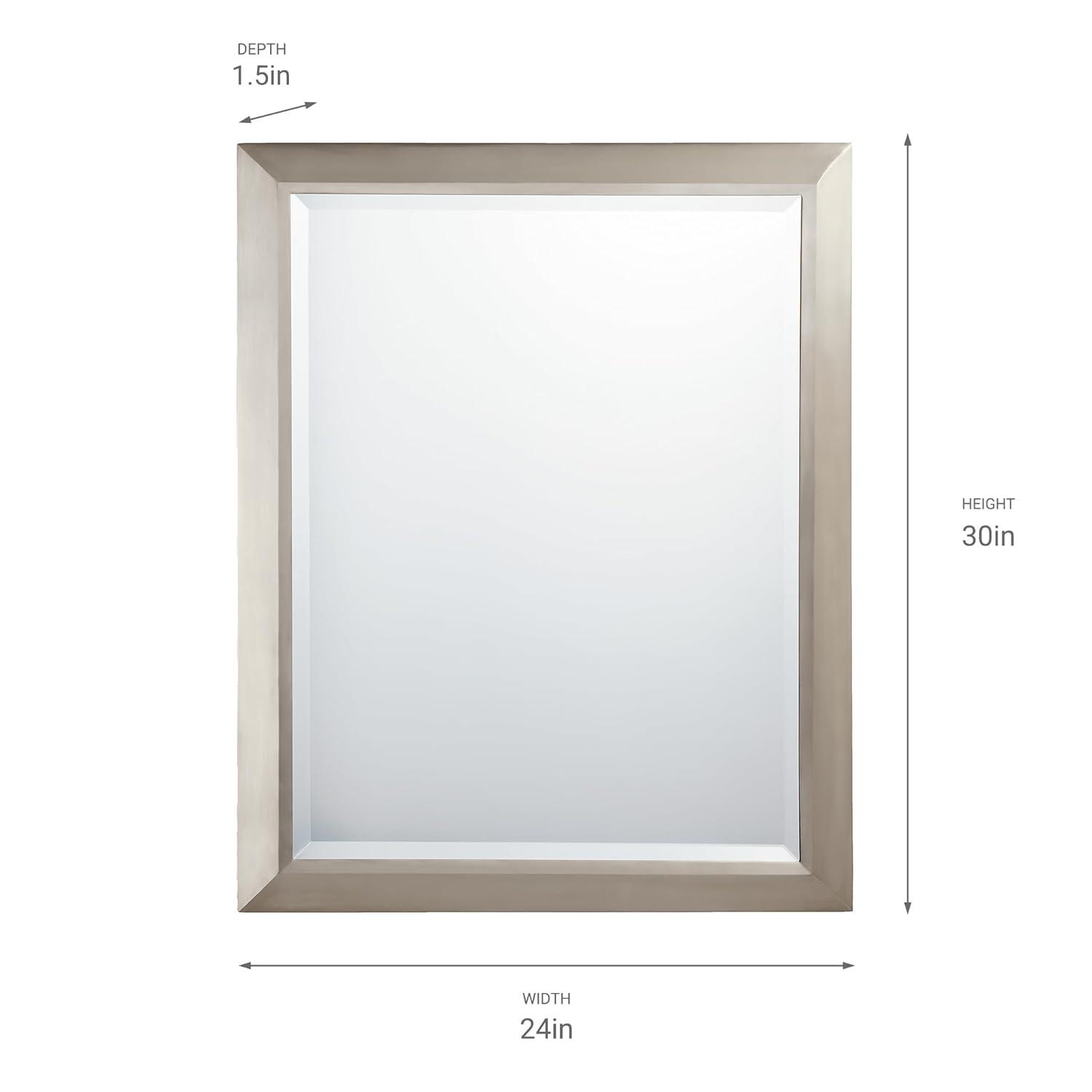 Kichler Signature 30" Mirror in Brushed Nickel